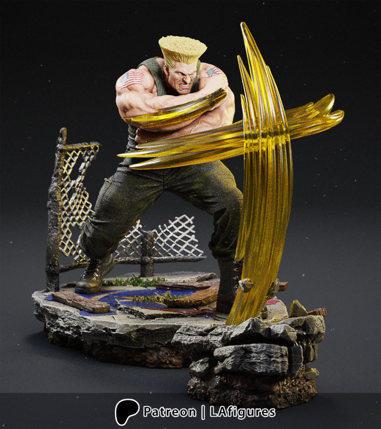 Guile - Street Fighter - STL Files - STL Forge