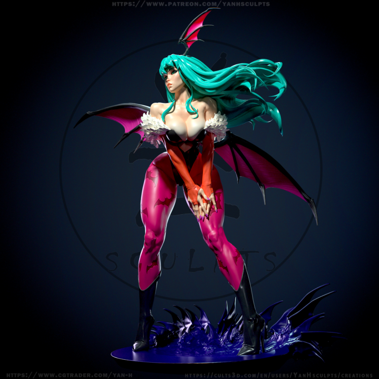 Morrigan 2 + NSFW - Darkstalkers - STL Files - STL Forge