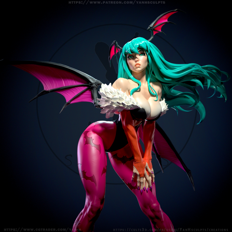Morrigan 2 + NSFW - Darkstalkers - STL Files - STL Forge
