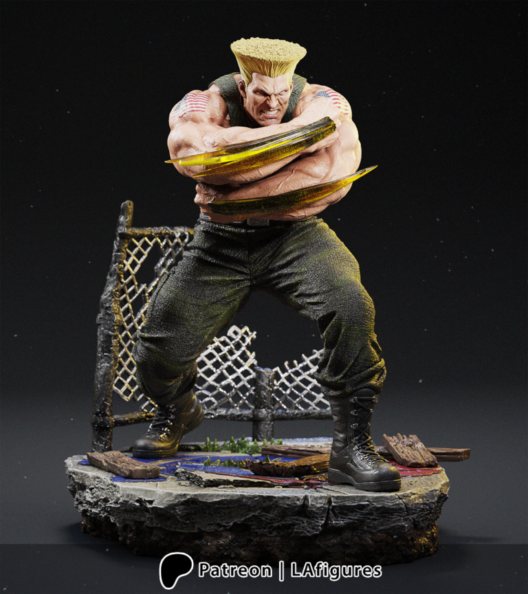 Guile - Street Fighter - STL Files - STL Forge