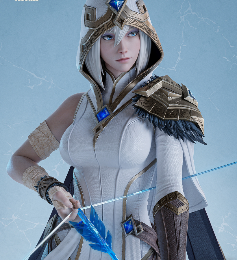 Ashe con Traje Blanco
