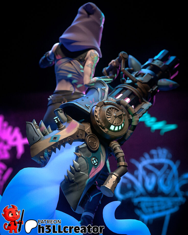 Jinx Arcane + Busto - League of Legends - STL Files - STL Forge