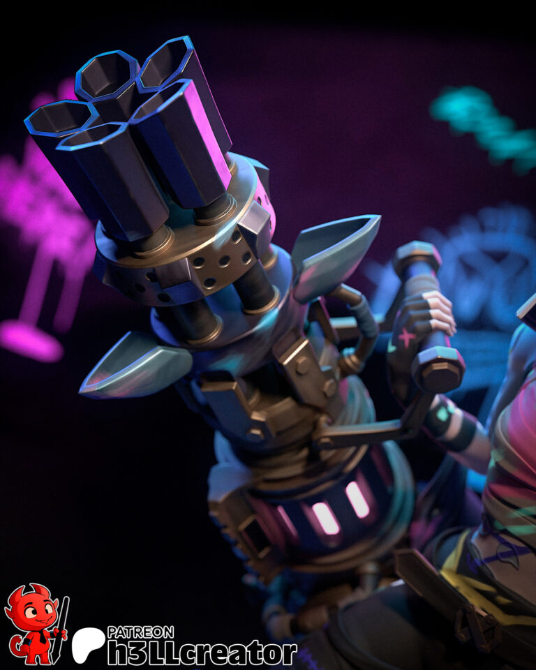Jinx Arcane + Busto - League of Legends - STL Files - STL Forge