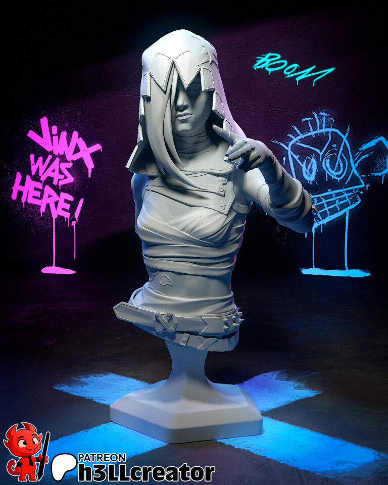 Jinx Arcane + Busto - League of Legends - STL Files - STL Forge