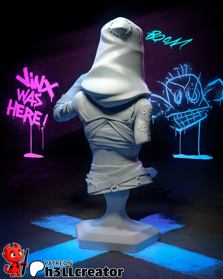 Jinx Arcane + Busto - League of Legends - STL Files - STL Forge