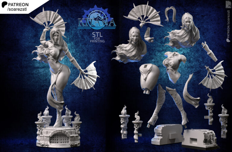 Kitana 2 - Mortal Kombat - STL Files - STL Forge