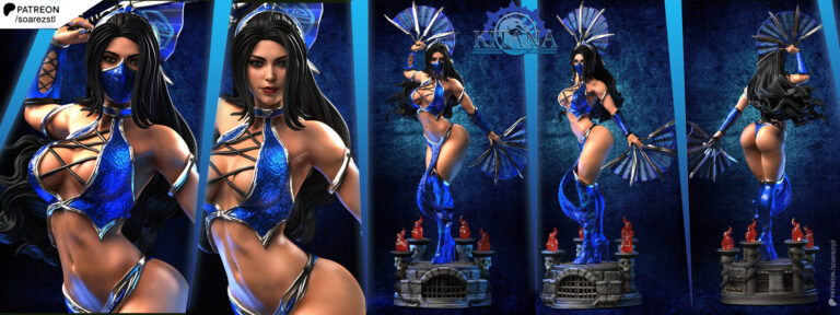 Kitana 2 - Mortal Kombat - STL Files - STL Forge