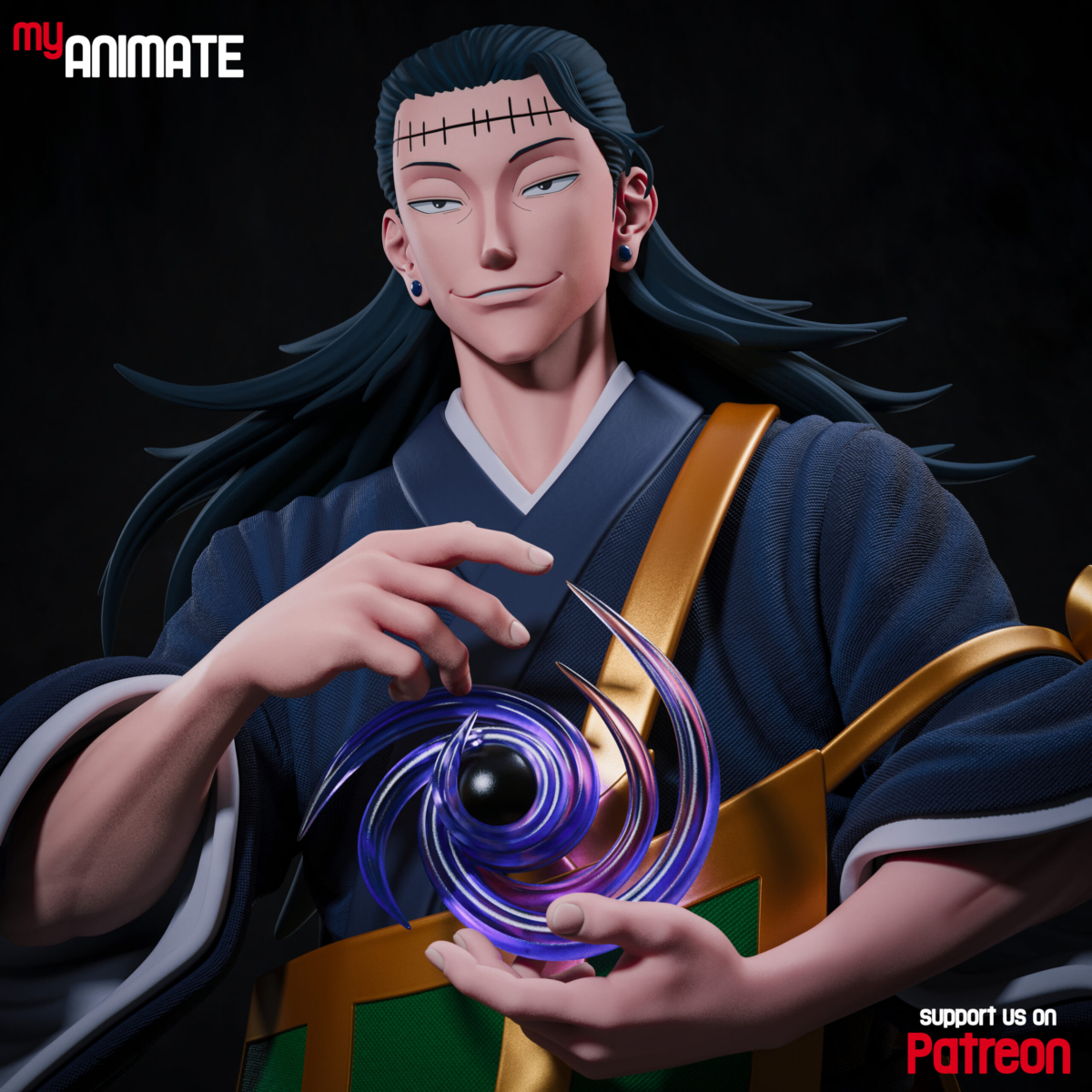 Kenjaku usando el cuerpo de Geto