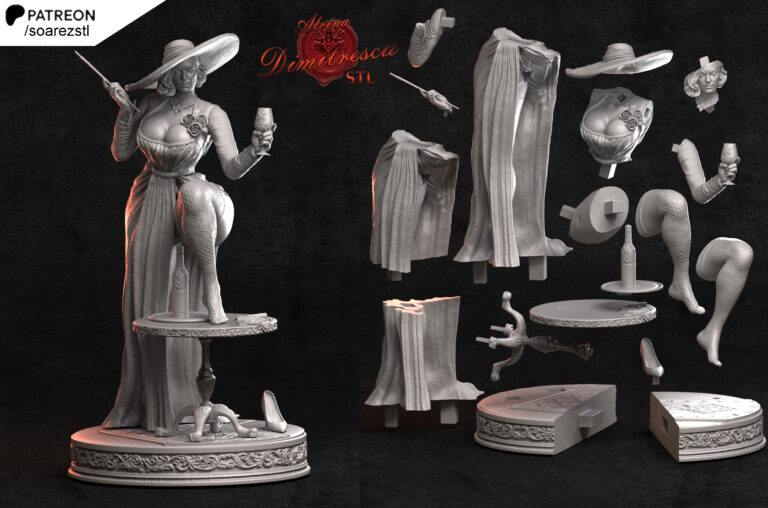 Lady Dimitrescu - Resident Evil - STL Files - STL Forge
