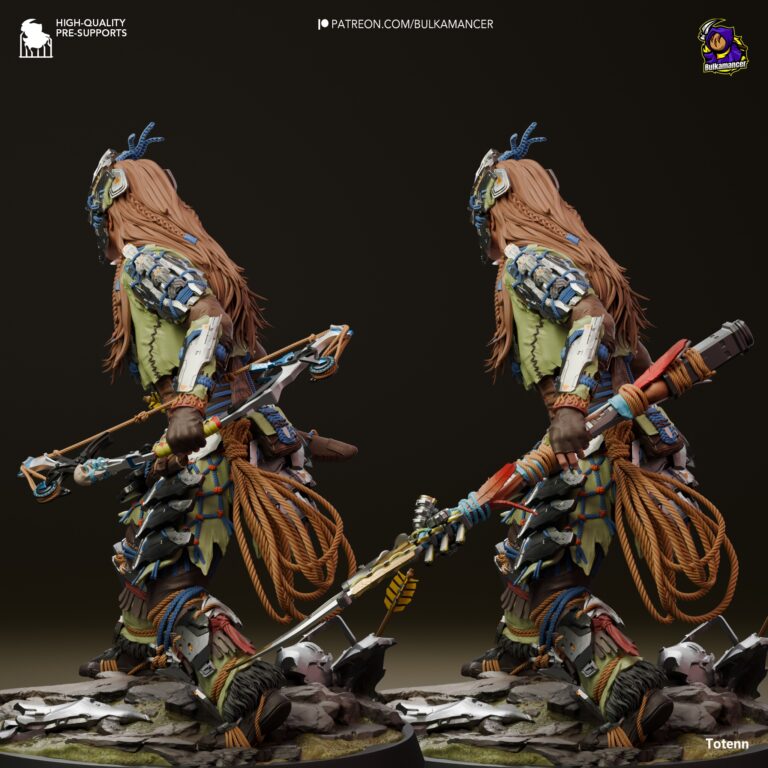 Aloy - Horizon - STL Files - STL Forge