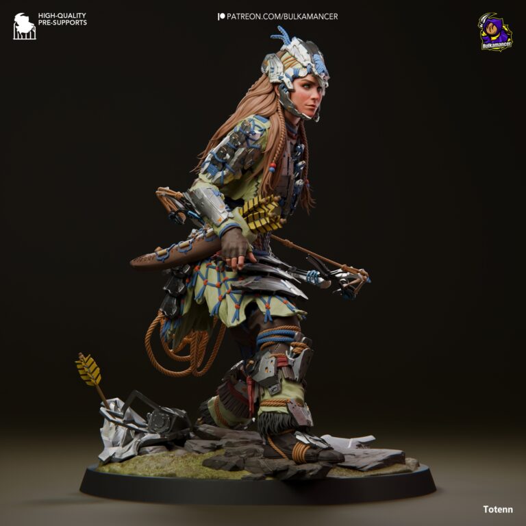 Aloy - Horizon - STL Files - STL Forge