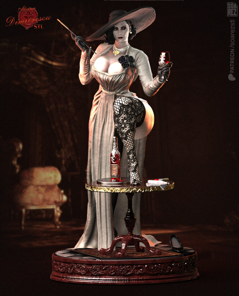 Lady Dimitrescu - Resident Evil - STL Files - STL Forge