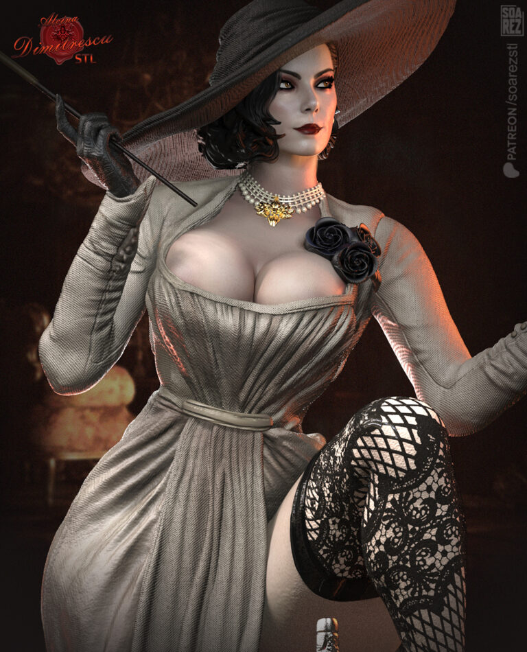 Lady Dimitrescu - Resident Evil - STL Files - STL Forge