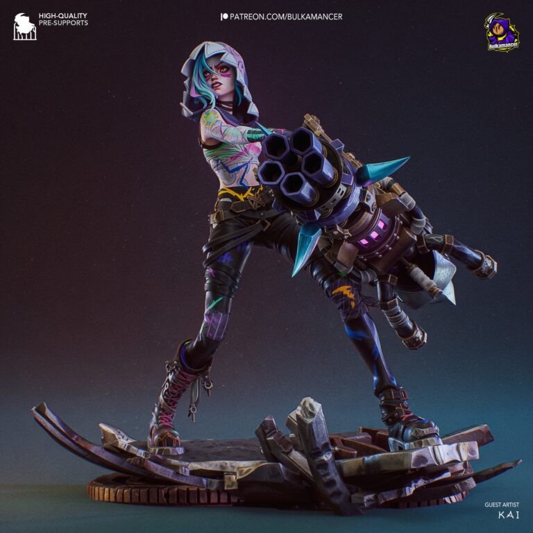 Jinx Arcane 2 - League of Legends - STL Files - STL Forge