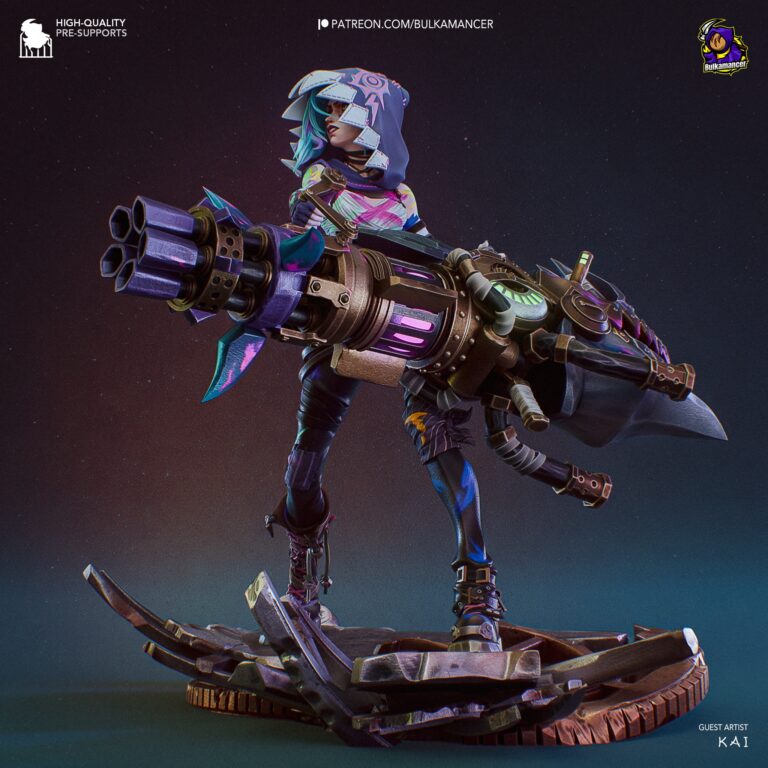 Jinx Arcane 2 - League of Legends - STL Files - STL Forge