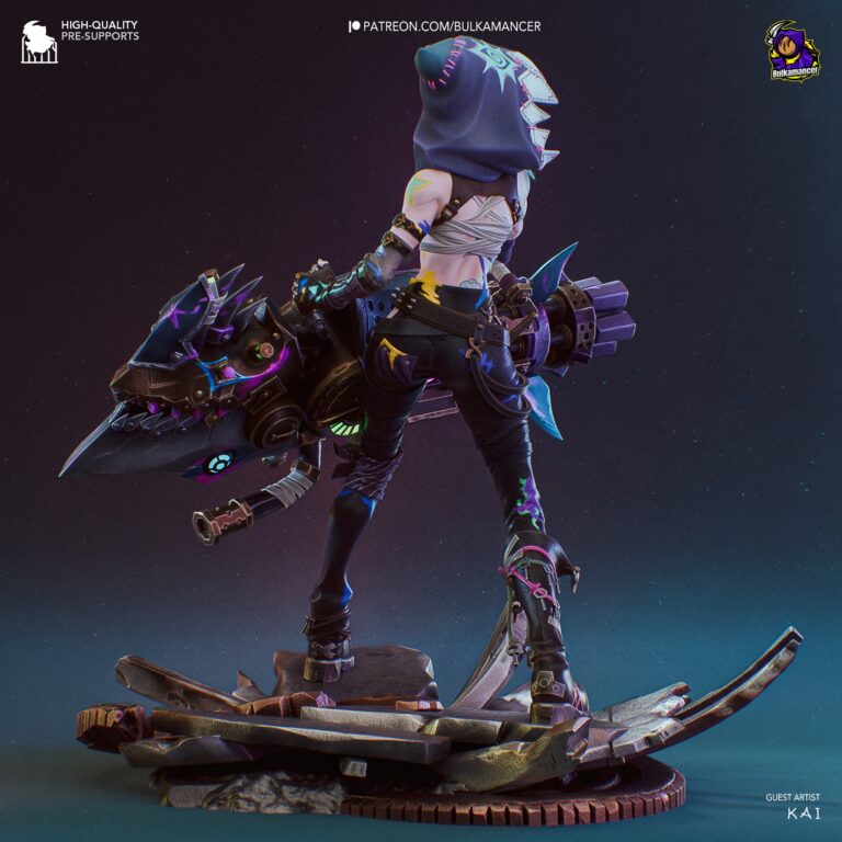 Jinx Arcane 2 - League of Legends - STL Files - STL Forge