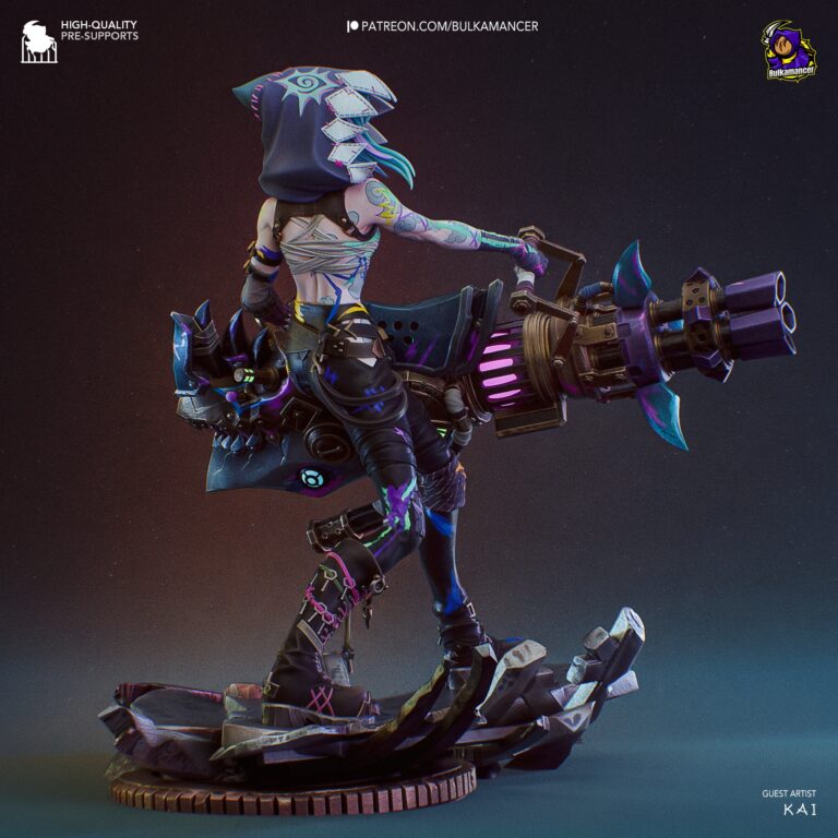Jinx Arcane 2 - League of Legends - STL Files - STL Forge