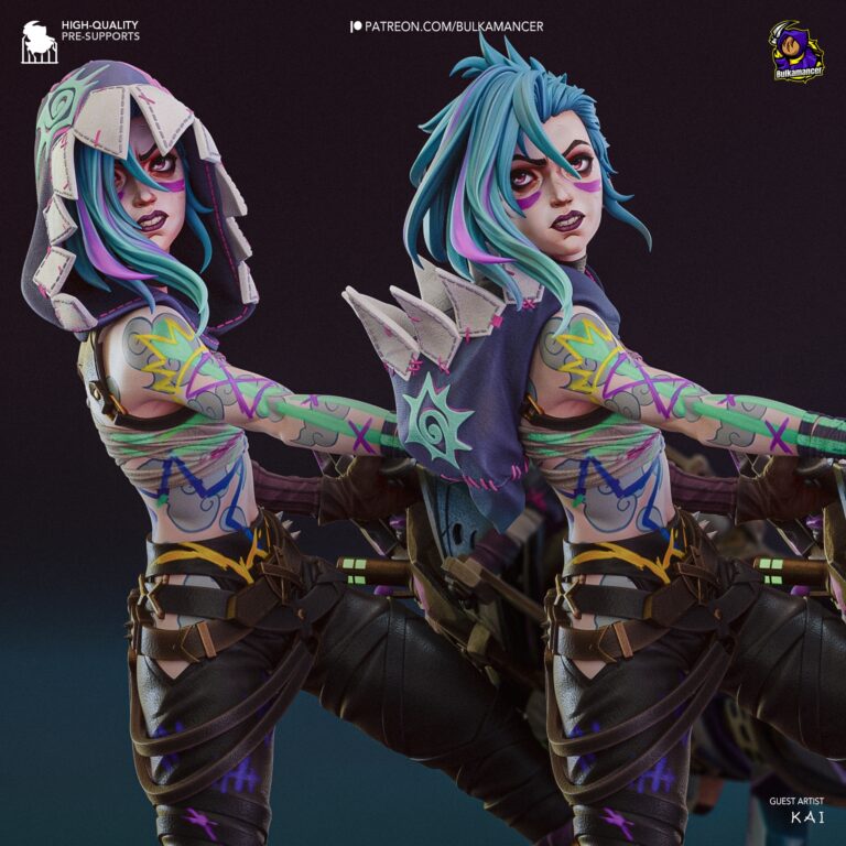Jinx Arcane 2 - League of Legends - STL Files - STL Forge