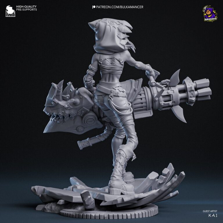 Jinx Arcane 2 - League of Legends - STL Files - STL Forge