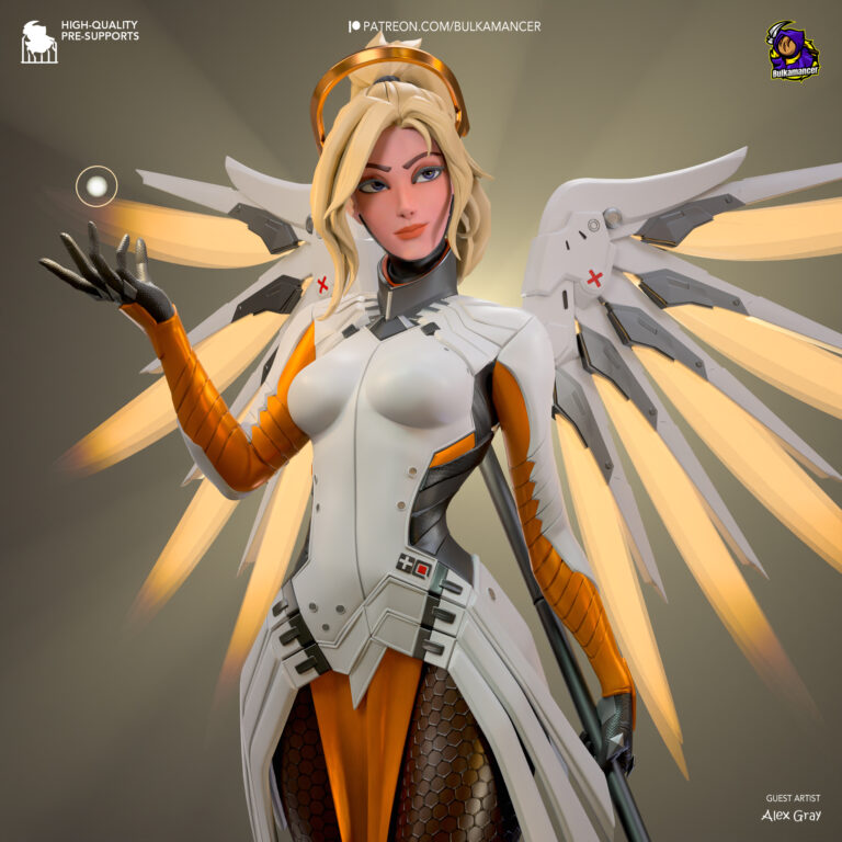 Mercy - Overwatch - STL Files - STL Forge