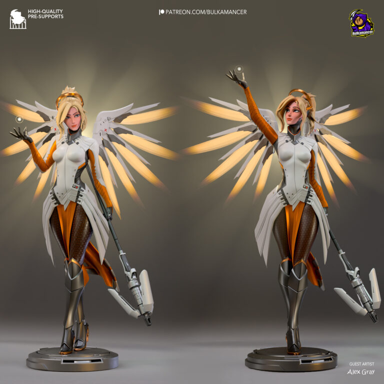 Mercy - Overwatch - STL Files - STL Forge