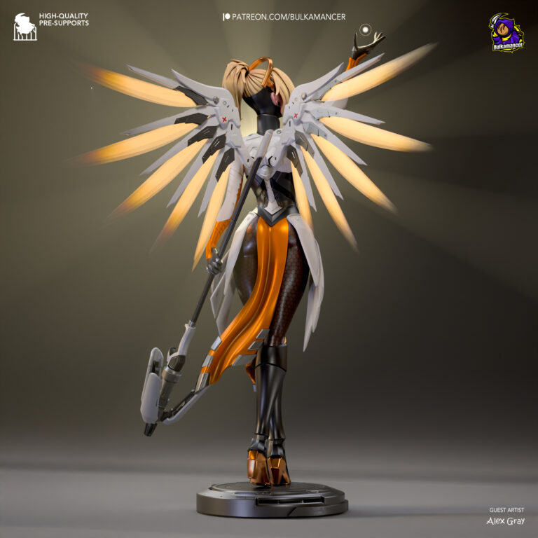Mercy - Overwatch - STL Files - STL Forge