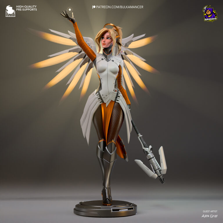 Mercy - Overwatch - STL Files - STL Forge