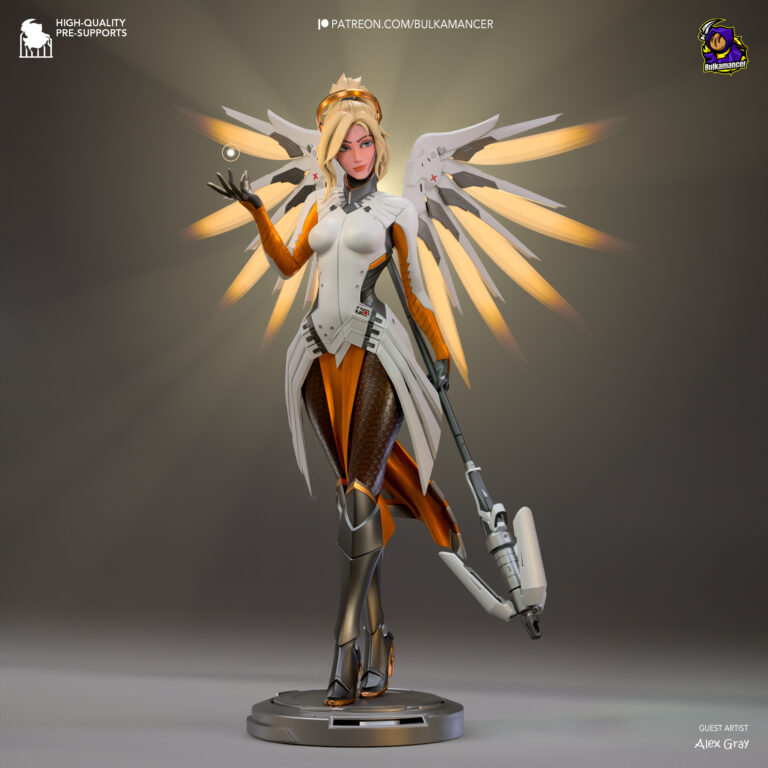 Mercy - Overwatch - STL Files - STL Forge