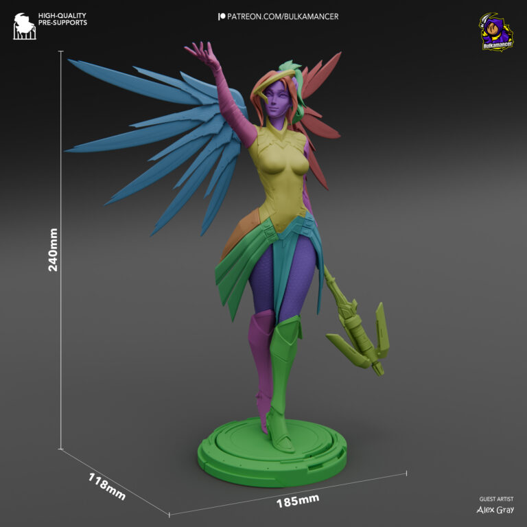 Mercy - Overwatch - STL Files - STL Forge