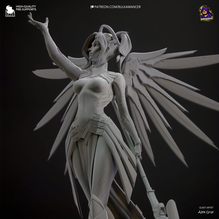 Mercy - Overwatch - STL Files - STL Forge