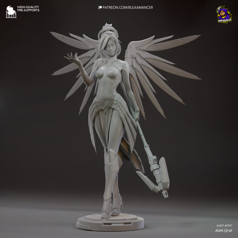 Mercy - Overwatch - STL Files - STL Forge