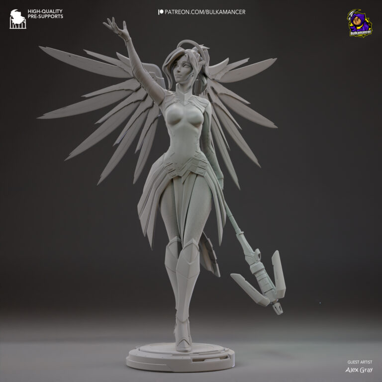 Mercy - Overwatch - STL Files - STL Forge