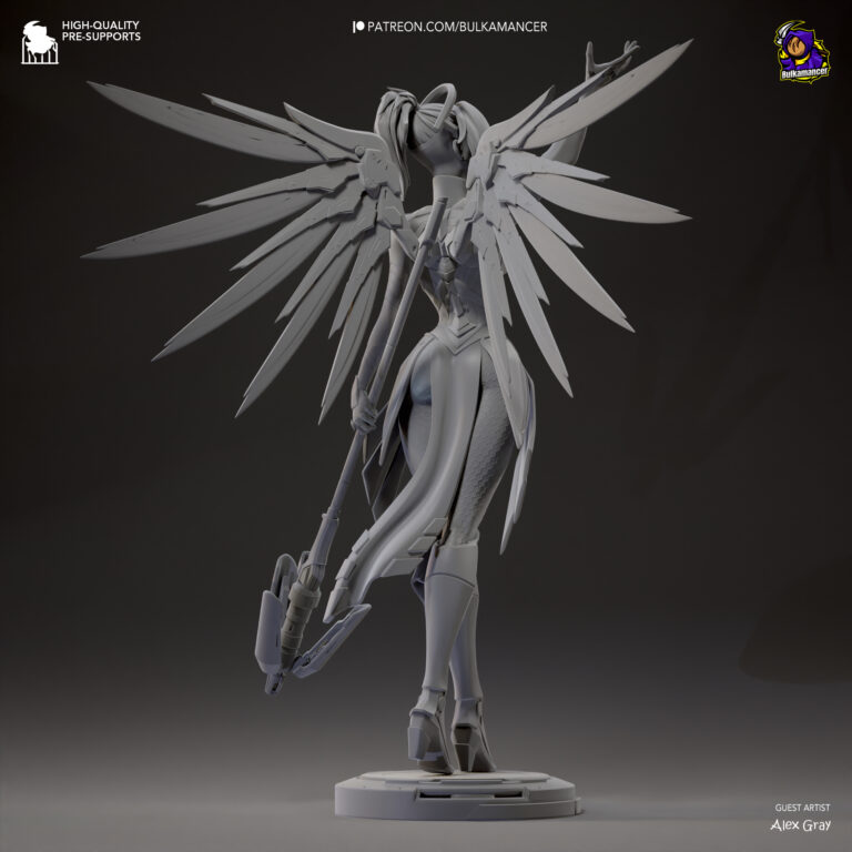 Mercy - Overwatch - STL Files - STL Forge