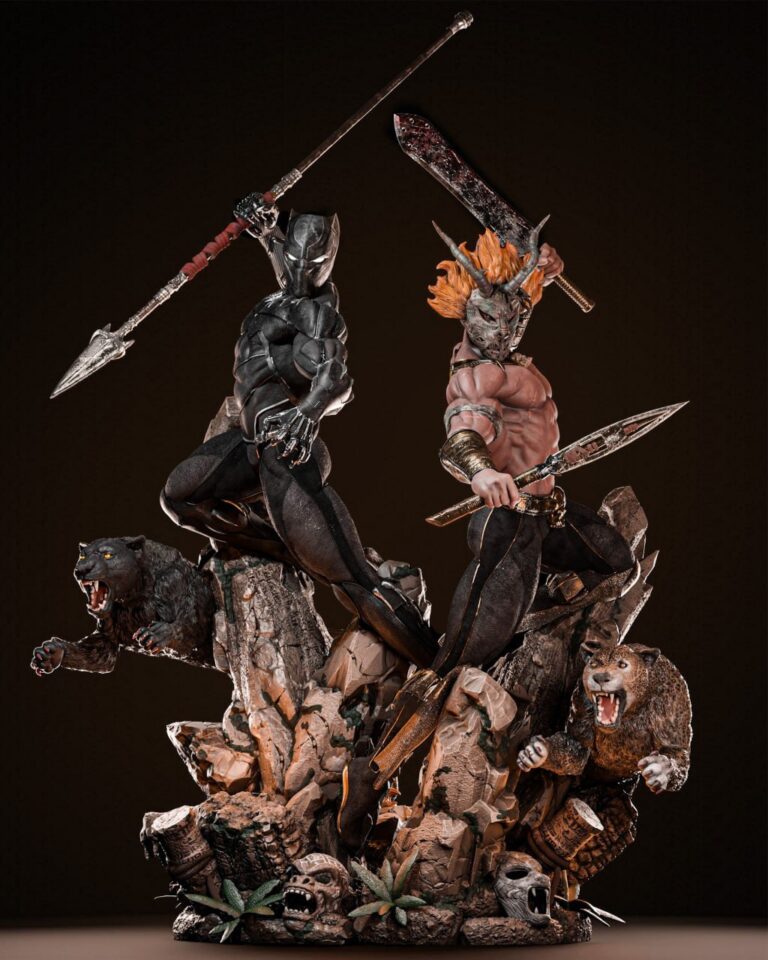 Black Panther x Killmonger Diorama - Marvel - STL Files