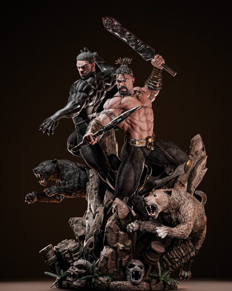 Black Panther x Killmonger Diorama - Marvel - STL Files
