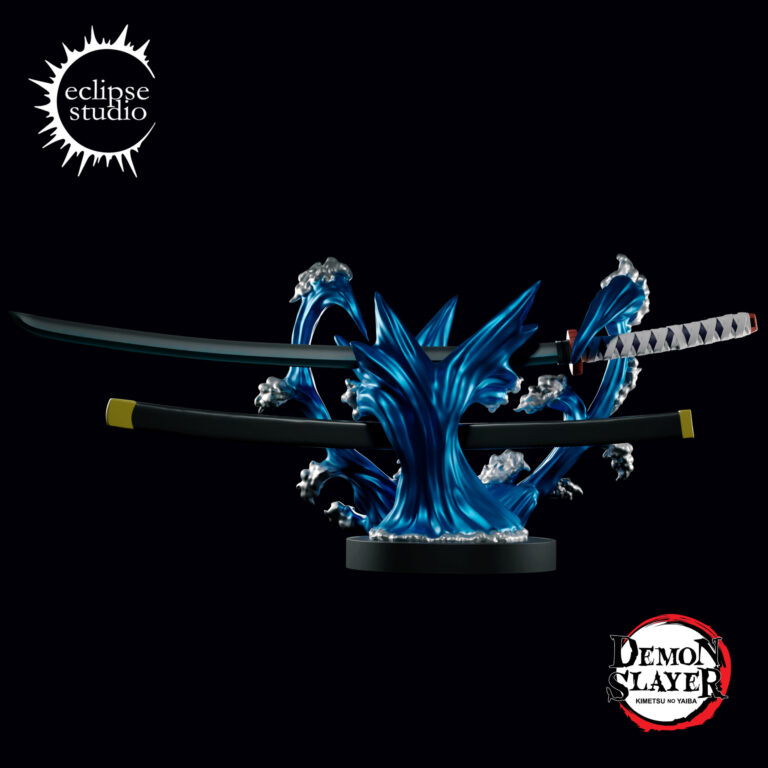 Giyu Tomioka + Busto + Katana - Kimetsu no Yaiba - STL Files