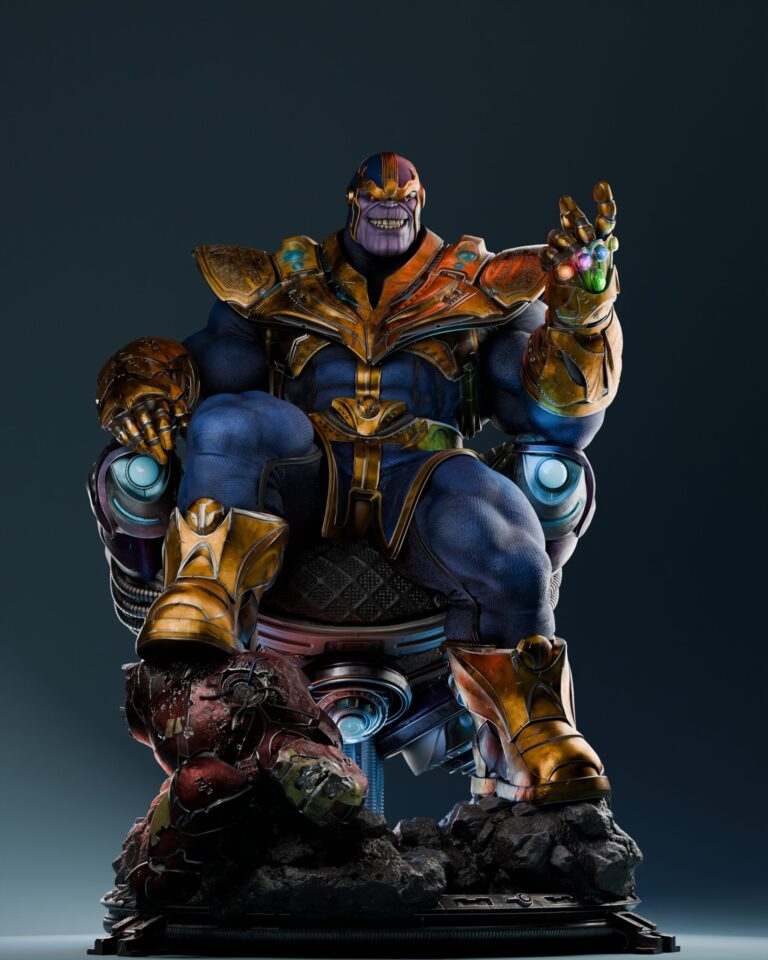 Thanos + Busto - Marvel - STL Files - STL Forge