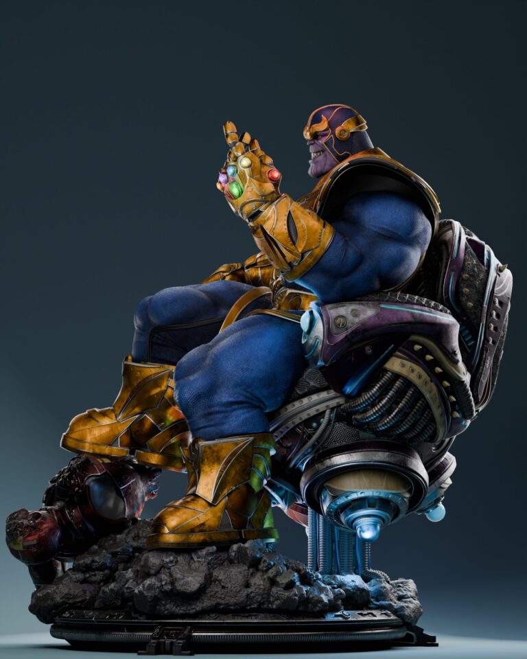 Thanos + Busto - Marvel - STL Files - STL Forge