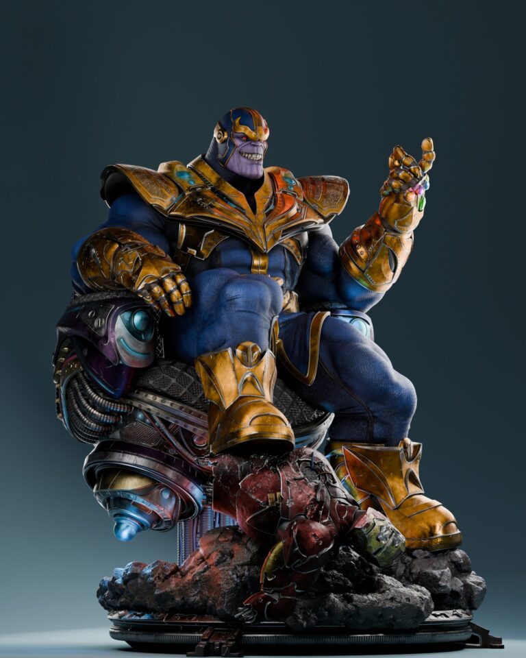 Thanos + Busto - Marvel - STL Files - STL Forge