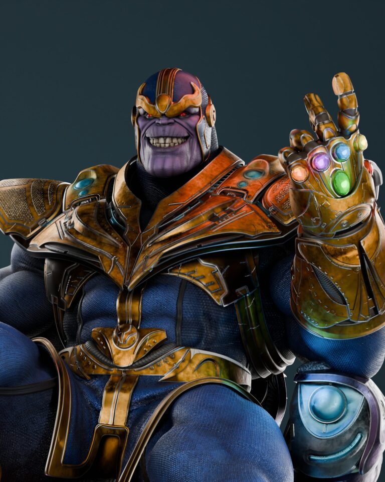 Thanos + Busto - Marvel - STL Files - STL Forge