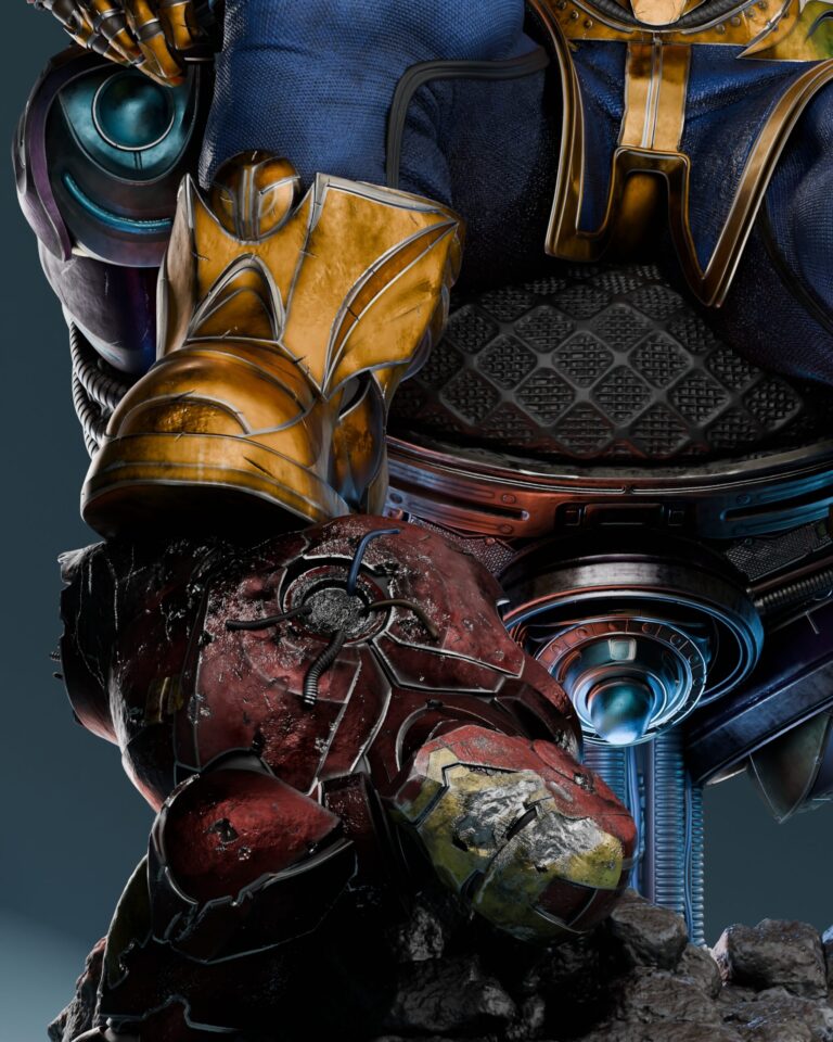 Thanos + Busto - Marvel - STL Files - STL Forge