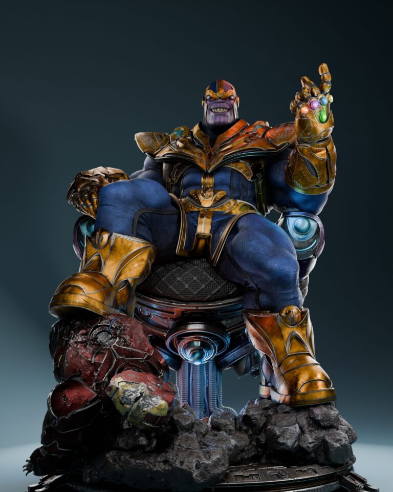 Thanos + Busto - Marvel - STL Files - STL Forge
