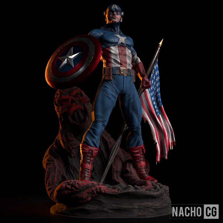 Capitán América cuerpo completo