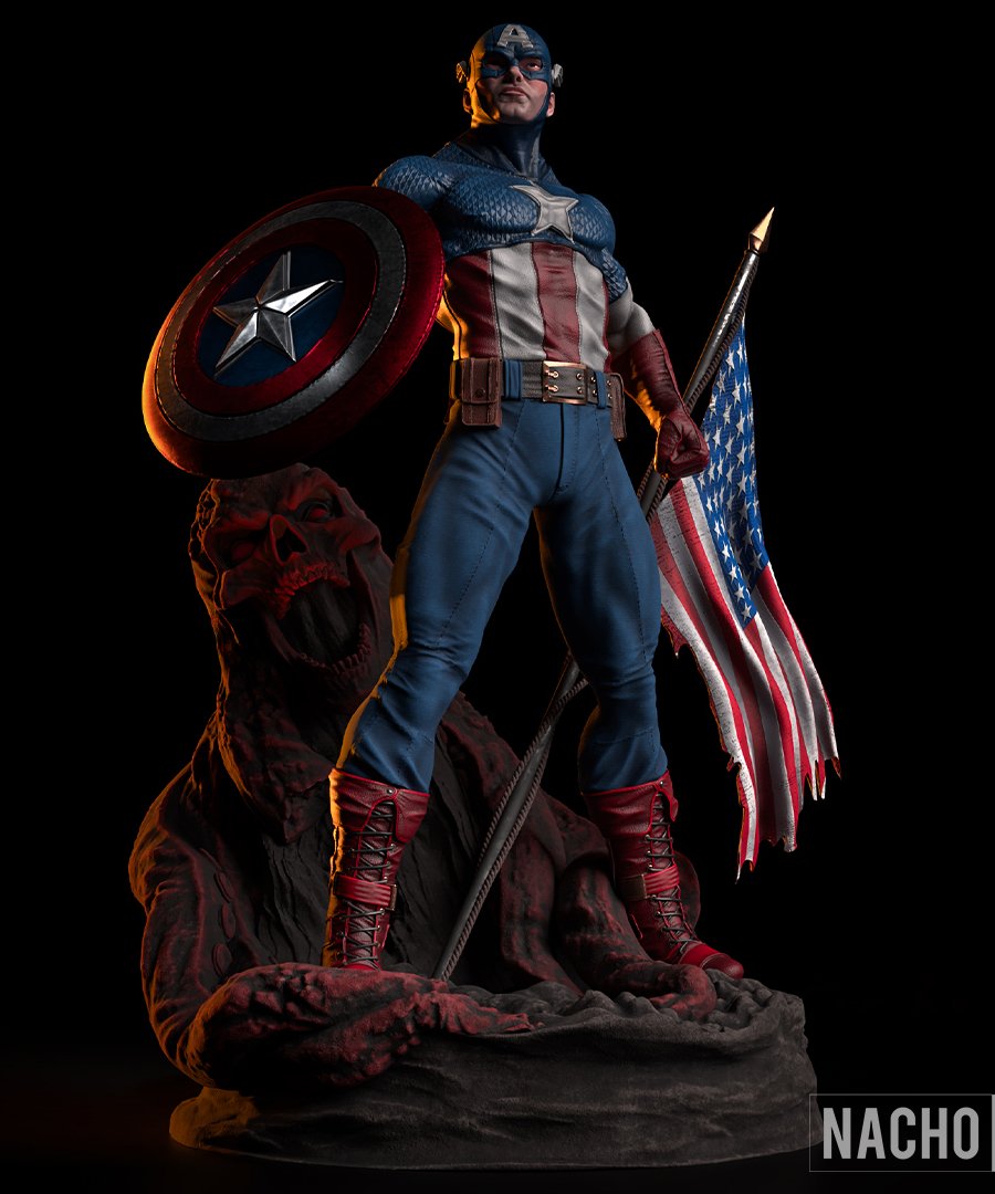 Capitán América cuerpo completo