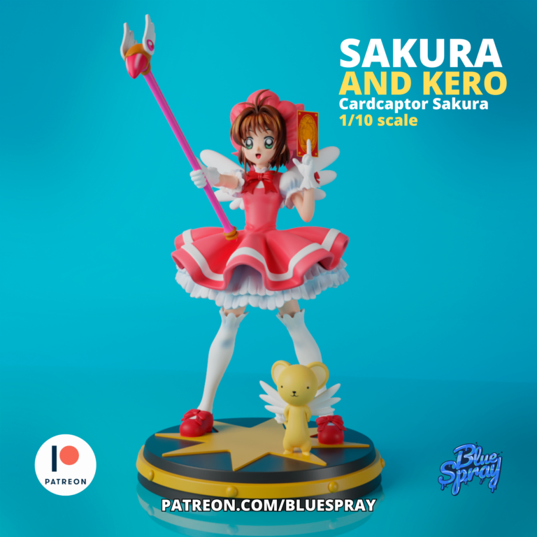 Sakura y Kero - Sakura Card Captor - STL Files - STL Forge