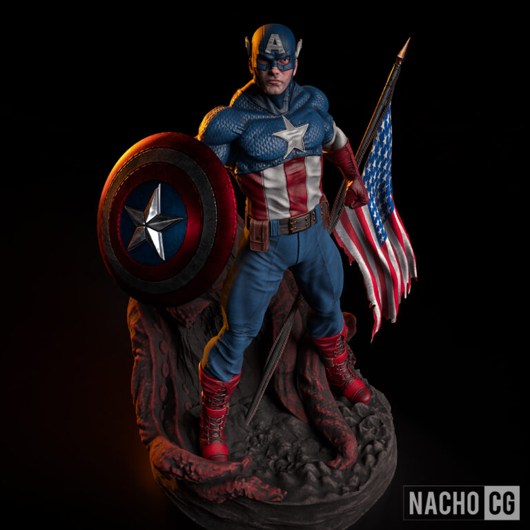 Capitán América 2 Clásico - Marvel - STL Files - STL Forge
