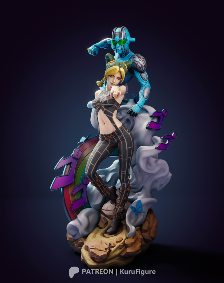 Jolyne Kujo y Stone Free - Jojo's Bizarre Adventure - STL Files