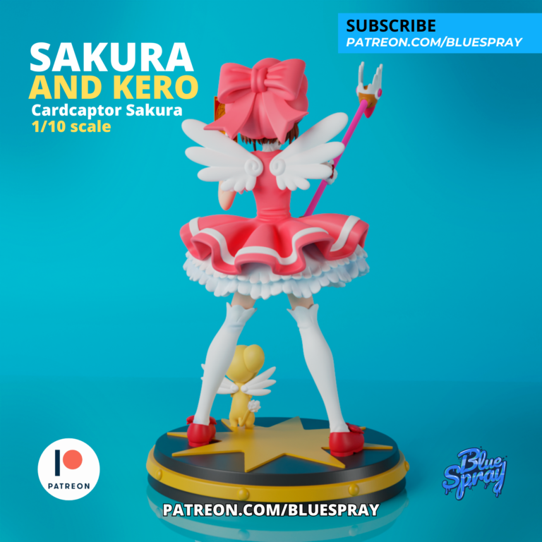 Sakura y Kero - Sakura Card Captor - STL Files - STL Forge