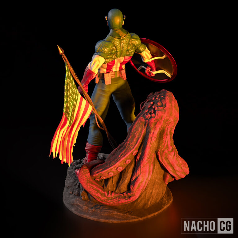 Capitán América 2 Clásico - Marvel - STL Files - STL Forge