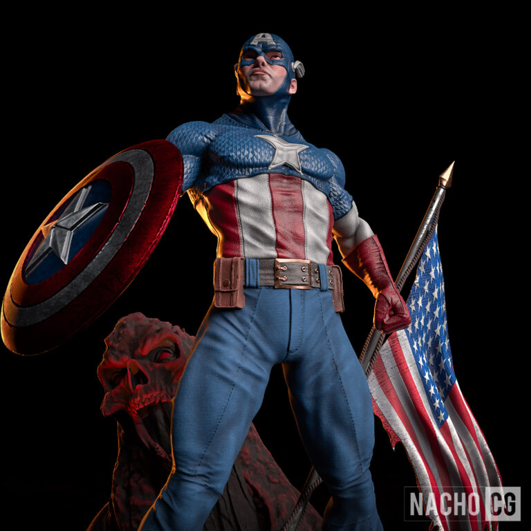 Capitán América 2 Clásico - Marvel - STL Files - STL Forge